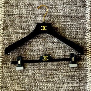 CHANEL Boutique velvet hangers
